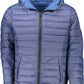 Blue Nylon Men Jacket