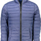 Blue Nylon Men Jacket