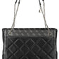 Black Polyethylene Women Handbag