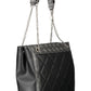 Black Polyethylene Women Handbag