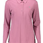 Pink Cotton Women Polo Shirt