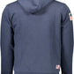 Blue Cotton Men Sweater