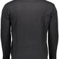 Black Cotton Men Sweater