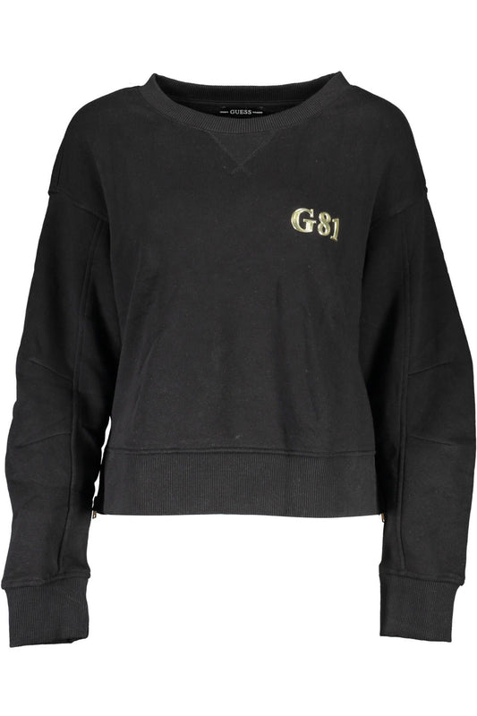 Black Cotton Women Sweater