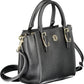 Black Polyethylene Women Handbag