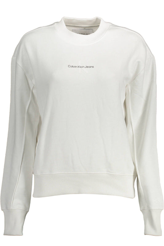 White Cotton Women Sweater