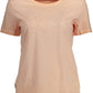 Pink Cotton Women T-Shirt