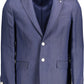 Blue Linen Men Jacket