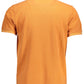 Orange Cotton Men Polo