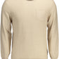 Beige Cotton Men Sweater