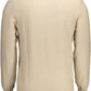 Beige Cotton Men Sweater