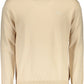 Beige Cotton Men Sweater