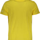 Yellow Cotton Men T-Shirt