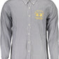 Blue Cotton Men Shirt