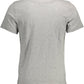 Gray Cotton Men T-Shirt