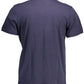 Blue Cotton Men T-Shirt