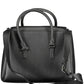 Black Polyester Women Handbag