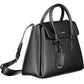 Black Polyester Women Handbag