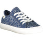 Blue Polyester Women Sneaker