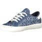 Blue Polyester Women Sneaker