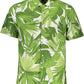 Green Cotton Men Shirt