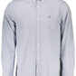 Blue Cotton Men Shirt