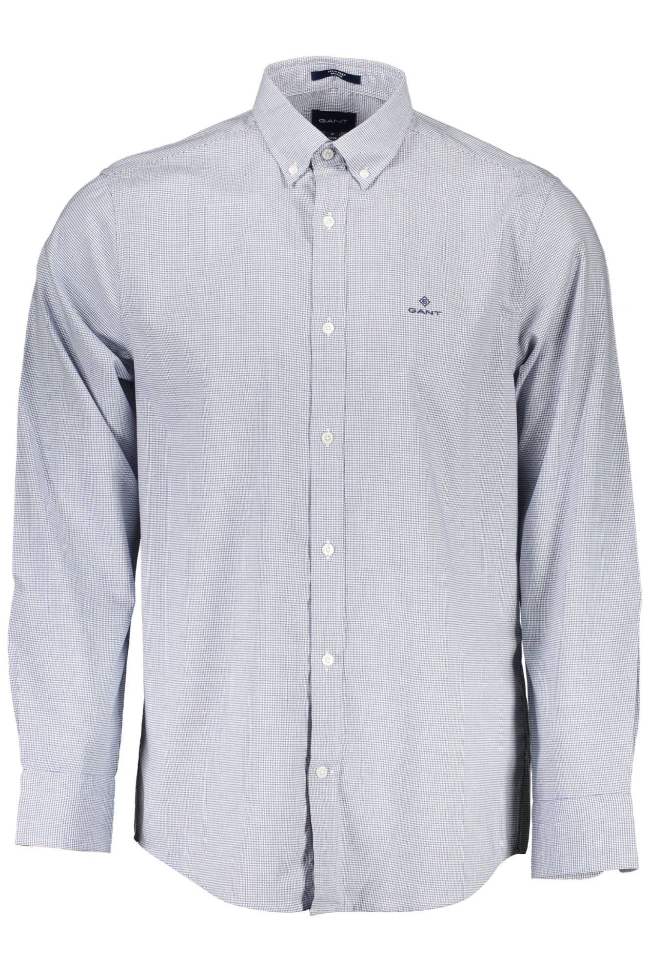 Blue Cotton Men Shirt