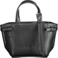 Black Polyester Women Handbag