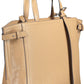 Brown Polyester Women Handbag