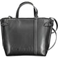 Black Polyester Women Handbag