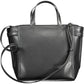 Black Polyester Women Handbag