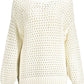 White Cotton Women Sweater