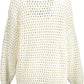 White Cotton Women Sweater