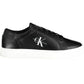 Black Leather Men Sneaker