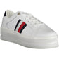 White Polyethylene Women Sneaker