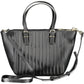 Black Polyethylene Women Handbag