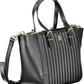 Black Polyethylene Women Handbag