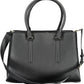 Black Polyester Women Handbag