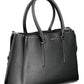 Black Polyester Women Handbag