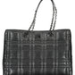 Black Polyester Women Handbag