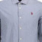 Blue Cotton Men Shirt