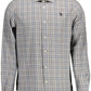 Gray Cotton Men Shirt