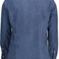 Blue Cotton Men Shirt