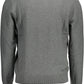 Gray Cotton Mens Sweater