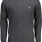 Black Cotton Men Sweater