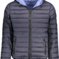 Blue Nylon Men Jacket