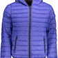 Blue Nylon Men Jacket