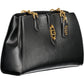 Black Polyethylene Women Handbag