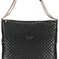 Black Polyethylene Women Handbag