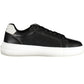 Black Leather Women Sneaker